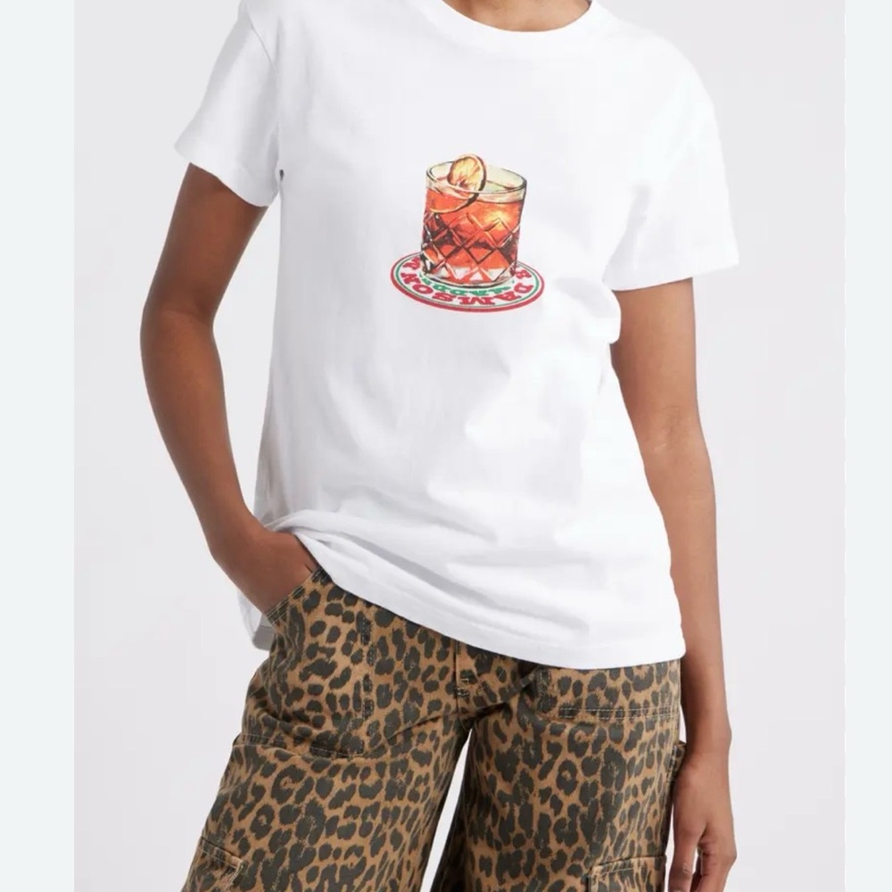 Damson Madder, Negroni, graphic White T-Shirt.